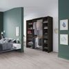 Miroytengo Miami Vestidor Extensible 155-192 Cm Roble Waterford En Melamina, Versátil Y Adaptable Para Organización De Ropa