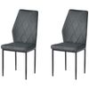 Miroytengo Pack 2 Sillas De Salón Comedor Marengo Cotemporáneo Color Gris Ceniza