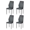 Miroytengo Pack 4 Sillas De Salón Comedor Marengo Cotemporáneo Color Gris Ceniza