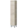 Miroytengo Pack Muebles Para Baño Atenea Lavabo Con Lavamanos Cerámico Y Columna De 2 Puertas Color Roble