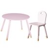 Miroytengo Pack Infantil Mesa Con Silla Douceur Conjunto Muebles Para Pequeños Melamina Y Madera Color Rosa