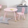 Miroytengo Pack Infantil Mesa Con Silla Douceur Conjunto Muebles Para Pequeños Melamina Y Madera Color Rosa