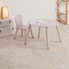 Miroytengo Pack Infantil Mesa Con Silla Douceur Conjunto Muebles Para Pequeños Melamina Y Madera Color Rosa