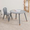 Miroytengo Pack Mesa Infantil + Silla Douceur Conjunto Muebles Infantiles Melamina Y Madera Color Gris