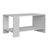 Miroytengo See Mesa De Centro Salón Comedor Estilo Contemporaneo En Color Blanco Mate 90x46 Cm