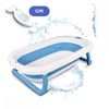 Pack De Baño Mobiclinic Para Bebés Bañera Infantil Plegable Antideslizante Azul Termómetro De Baño Sin Mercurio