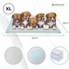 400 Unidades Empapadores Para Perros Mobiclinic 6 Capas Ultraabsorbente Toallita Higiénica Cachorros Desechables