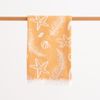 Fouta De Playa, Pareo De Algodón Ligero Tacto Suave Con Flecos Rivi 90x180cm Color Amarillo