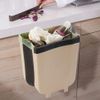 Cubo De Basura Plegable Para Cocina Gris