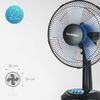 Ventilador De Sobremesa Bastilipo Roche 35w 5 Aspas Negro Ø30 Cm