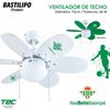 Bastilipo - Real Betis - Ventilador De Techo Con Palas Reversibles Verdiblancas. Oficial Real Betis Balompié