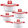 Batería Cocina Set 22 Piezas Vitro Inducción Aluminio Gridinlux