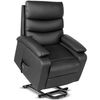 Sillón Relax Masaje Eléctrico Levanta Personas  Negro Gridinlux