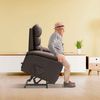 Sillón Relax Masaje Eléctrico Levanta Personas Marrón Gridinlux