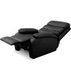 Sillón Relax Masaje Acolchado Reclinable Calor Lumbar Negro Gridinlux