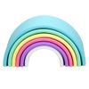 Dëna Juego De Juguetes De Silicona Arco Iris Pastel 6 Piezas Dëna