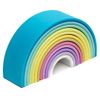 Juego De Juguetes De Silicona Arco Iris Pastel 12 Piezas Dëna