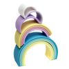 Juego De Juguetes De Silicona Arco Iris Pastel 12 Piezas Dëna