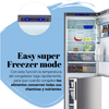 Frigorífico Combi No Frost Inox - Altura 185cm - Refrigerador 228l - Congelador 92l - Universal Blue