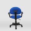 Sillas De Oficina Con Asiento Textil Color Azul. Modelo Leyre