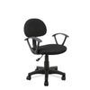 Sillas De Oficina Con Asiento Textil Color Negro. Modelo Leyre