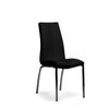 Pack De 4 Sillas De Comedor Estilo Contemporáneo Con Asiento Y Respaldo Fabricados En Pu Color Negro. Modelo Marian