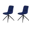 Pack De 2 Sillas De Comedor Estilo Contemporáneo Color Azul Índigo. Modelo Rosemary