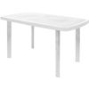 Mesa De Resina Rectangular 137x86x73cm Viana  - Crevicosta. Blanco