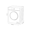 Lavadora Kromsline Kla-m-7000-w 7kg 1000rpm