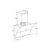 Campana Kromsline Kc-line-900-tc-w 90cm 850m3/h