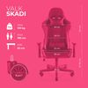 Silla Gaming Valk Skadi Negra Con Luces Led Rgb - Reclinable, Transpirable