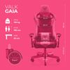 Silla Gaming Valk Gaia Verde Menta - Reclinable, Transpirable