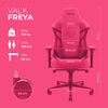 Silla Gaming Profesional Valk Freya Negra – Reclinable, Reposabrazos 4d