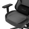 Silla Gaming De Tela Valk Freya Gris Atómico - Reclinable, Reposabrazos 4d