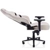 Silla Gaming De Tela Valk Freya Blanco Perla - Reclinable, Reposabrazos 4d