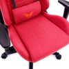 Silla Gaming De Tela Valk Nyx Rojo Rubí – Reclinable, Reposabrazos 2d