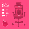 Silla Gaming Valk Noma De Malla Transpirable Gris/negra