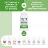 Probioticos Con Vitamina C, Vitamina D, Zinc 60 Cápsulas Vegetarianas 12defenses