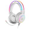 Mars Gaming Mhrgbw, Auriculares Chroma Rgb Flow, Micrófono, Sonido Espacial, Blanco