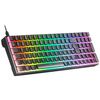 Mars Gaming Mkultra, Teclado Mecánico Negro Rgb, Switch Outemu Sq Marrón, Idioma Francés