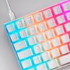 Mars Gaming Mkultra, Teclado Mecánico Blanco Rgb, Switch Outemu Sq Rojo, Idioma Francés