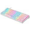 Mars Gaming Mkultra, Teclado Mecánico Blanco Rgb, Switch Outemu Sq Marrón, Idioma Francés