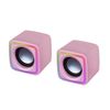 Mars Gaming Mscubep Rosa, Altavoces Gaming Rgb Compactos, Procesador Sonido Dsp 8w