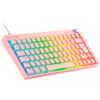 Mars Gaming Mkcloud, Teclado Inalámbrico Rgb Rosa, Switch Outemu Sq Pro Rojo, Español