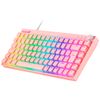 Mars Gaming Mkcloud, Teclado Inalámbrico Rgb Rosa, Switch Outemu Sq Pro Rojo, Español