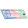 Mars Gaming Mk02 Blanco, Teclado Gaming H-mech Frgb, Tkl, Antighosting, Idioma Español