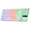 Mars Gaming Mk02 Blanco, Teclado Gaming H-mech Frgb, Tkl, Antighosting, Idioma Español