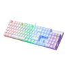 Mars Gaming Mk422 Blanco, Teclado Gaming Rgb, Switch Mecánico Rojo, Idioma Us