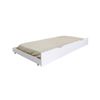 Litera Casita + Cama De Arrastre Madera Blanco 90x190/90x190cm