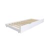 Litera Casita + Cama De Arrastre Madera Blanco 90x190/90x190cm